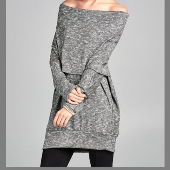 SALE! 3/$30 Love Kuza multi-way sweater - Picture 1 of 5